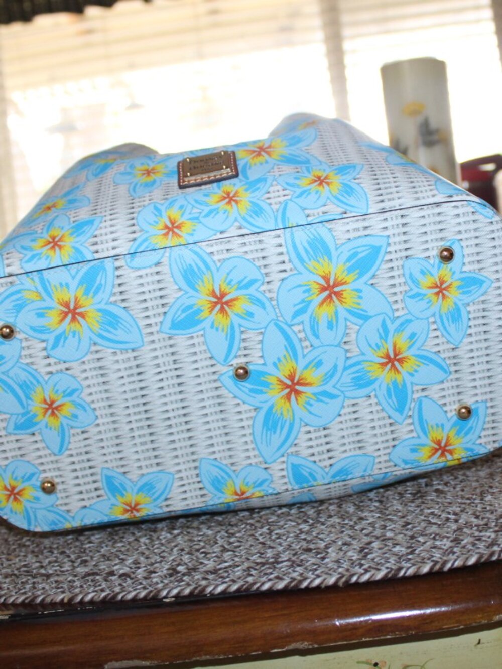 NWT Dooney & Bourke Plumeria Brenna Purse, coin purse & wallet set. STUNNING! - Picture 3 of 15
